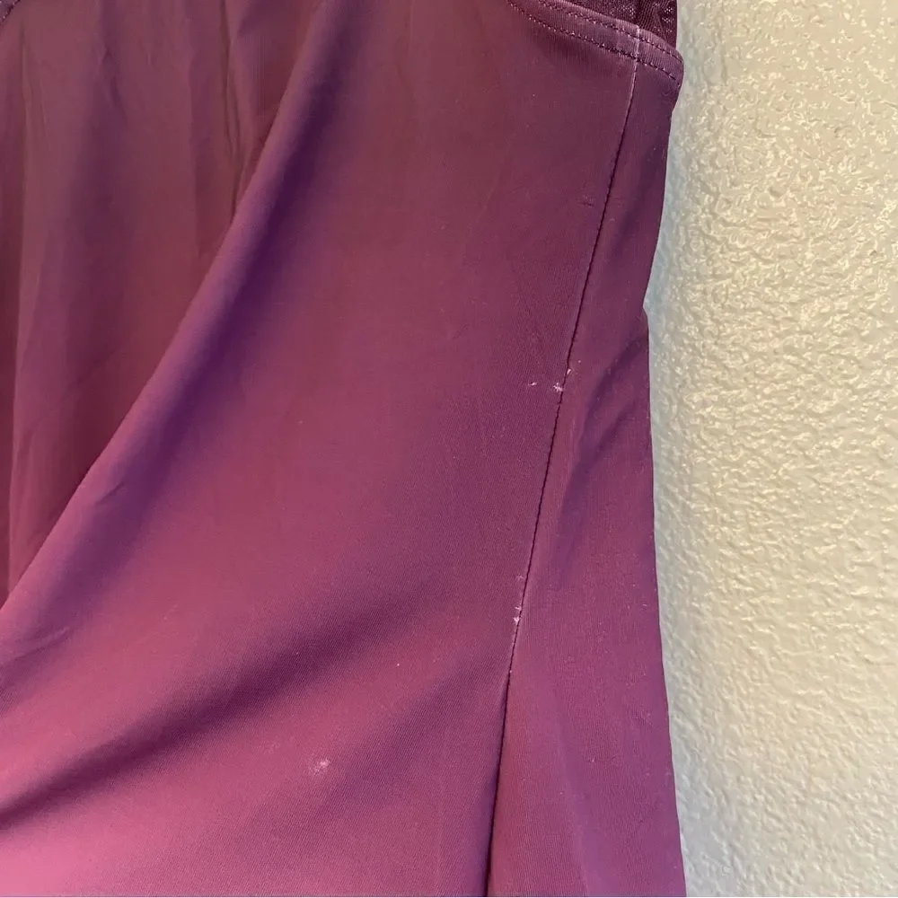 WEISSMAN Dance Costume purple rhinestones ombre Have Mercy 13294 MC 10/12 - Picture 12 of 14